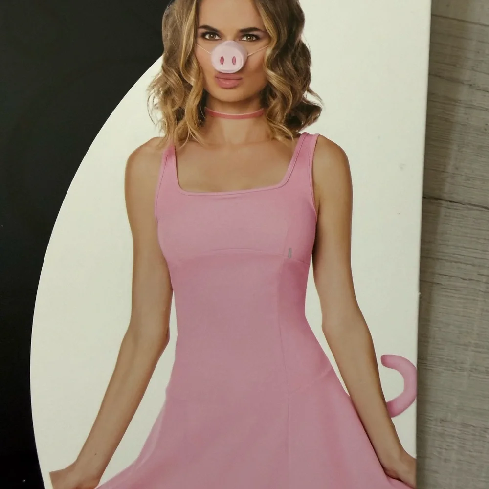 Spirit Pink Pig Costume Accessory Set - Headband, Nose & Tail - Picture 3 of 3